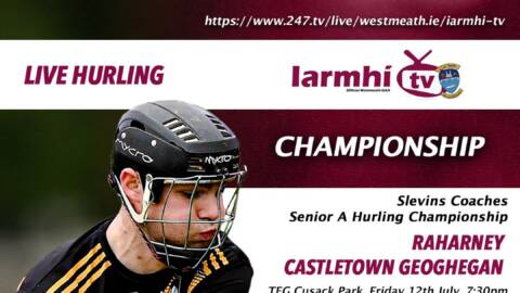 LIVE HURLING THIS WEEKEND