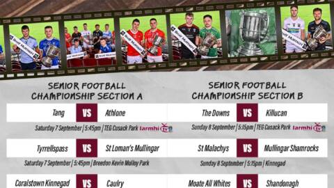 This weekend’s championship fixtures!