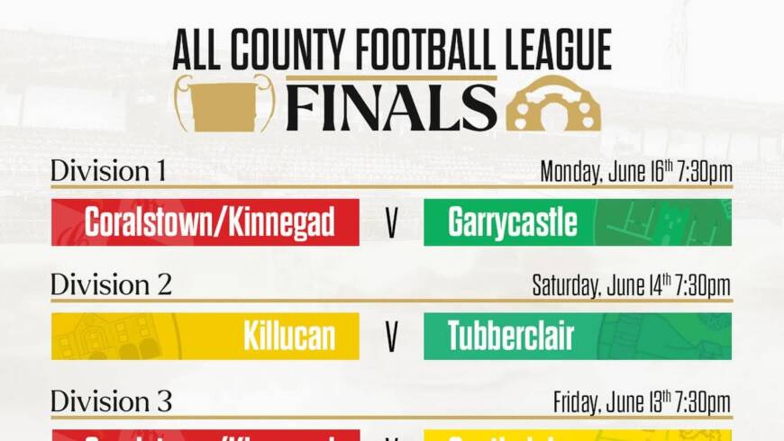2025 All County Football League Finals Fixtures