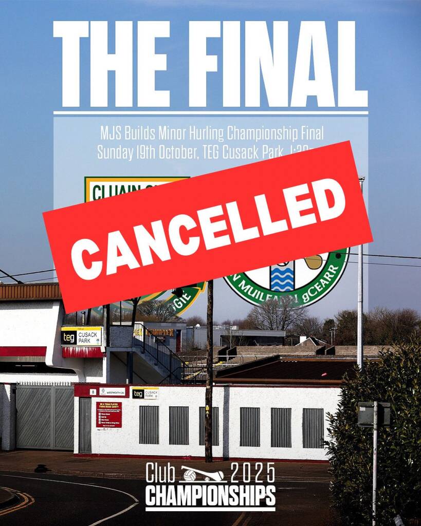 Minor Hurling Championship Final Postponement