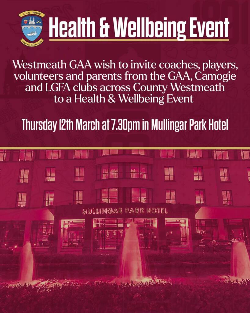Westmeath GAA Health & Wellbeing Event