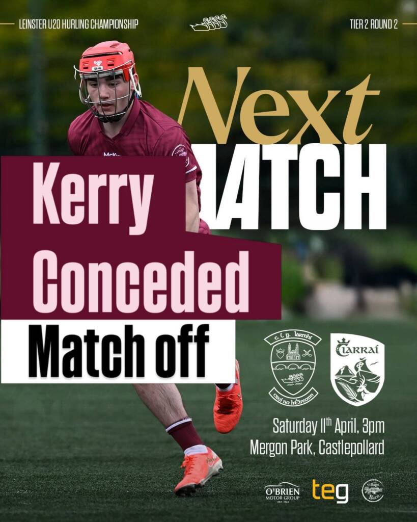 Kerry Concede U20 Hurling Game